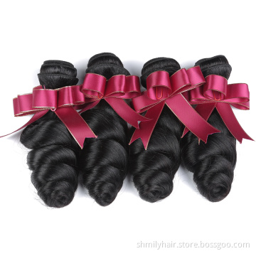 100% Full Cuticle Aligned Mink Brazilian Hair 10A 9A Grade Loose Wave Virgin Remy Human Hair Extensions 100% Human Hair Bundles